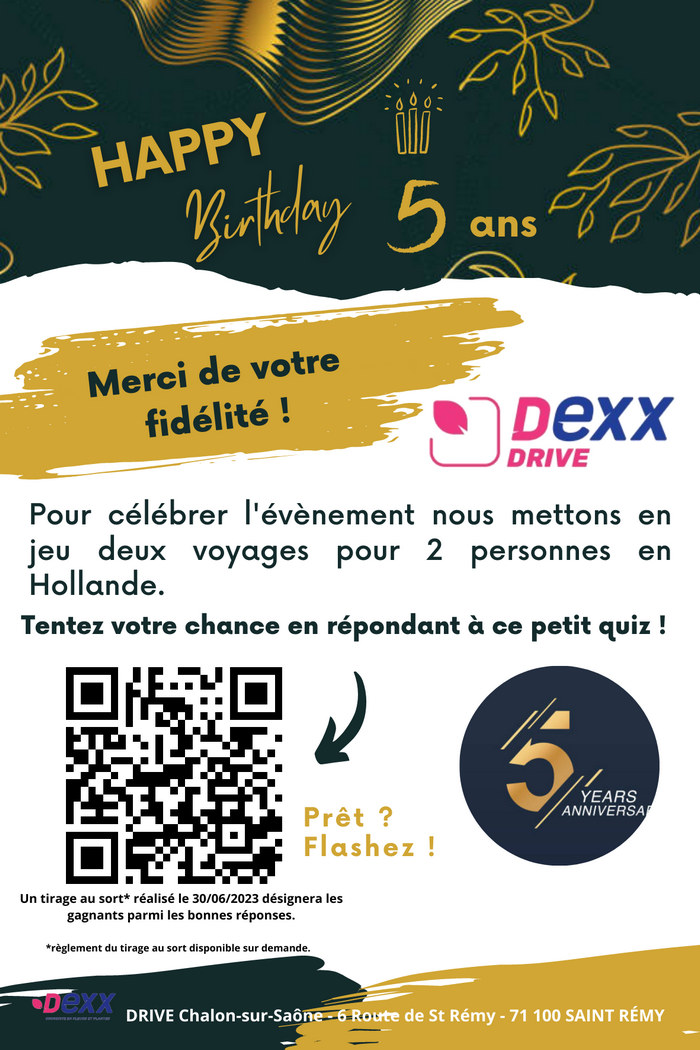 Anniversaire drive Chalon-sur-Saône